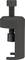 Czarny ściągacz metalowy, odpowiedni do demontażu łożysk lub tulei, wyposażony w śrubę mocującą.