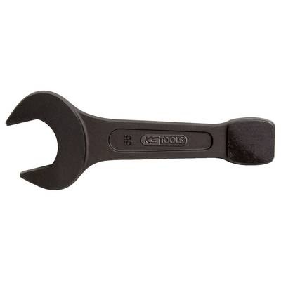 Klucz szczękowy firmy KS Tools jest wykonany z metalu i ma rozmiar 55. Posiada otwartą stronę umożliwiającą chwytanie śrub lub nakrętek.