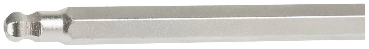 Sześciokątny bit metalowy w kolorze srebrnym, przeznaczony do elektronarzędzi takich jak wkrętarki elektryczne i wiertarki.