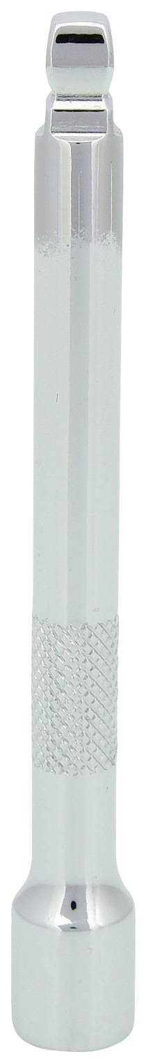 Pręt metalowy z żłobionym uchwytem i prostokątnym zakończeniem, prawdopodobnie przeznaczony do określonych zastosowań technicznych.