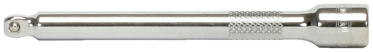 Metalowy przedłużacz grzechotki z ryflowanym uchwytem, używany jako dźwignia przedłużająca narzędzia w celu zwiększenia siły pociągowej.