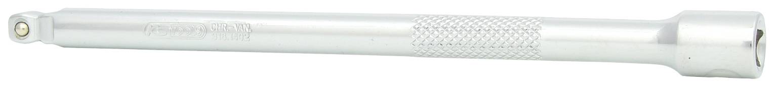 'Srebrny przedłużacz do grzechotki, przydatny do zwiększenia zasięgu podczas dokręcania lub odkręcania śrub.'