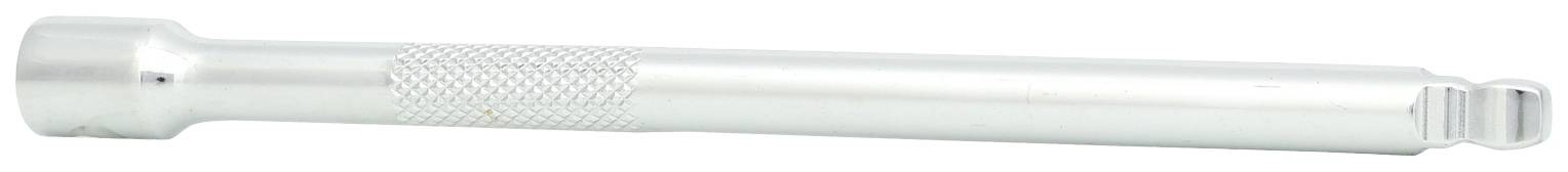 Wkrętak metalowy z rowkowanym uchwytem, w kolorze srebrnym.