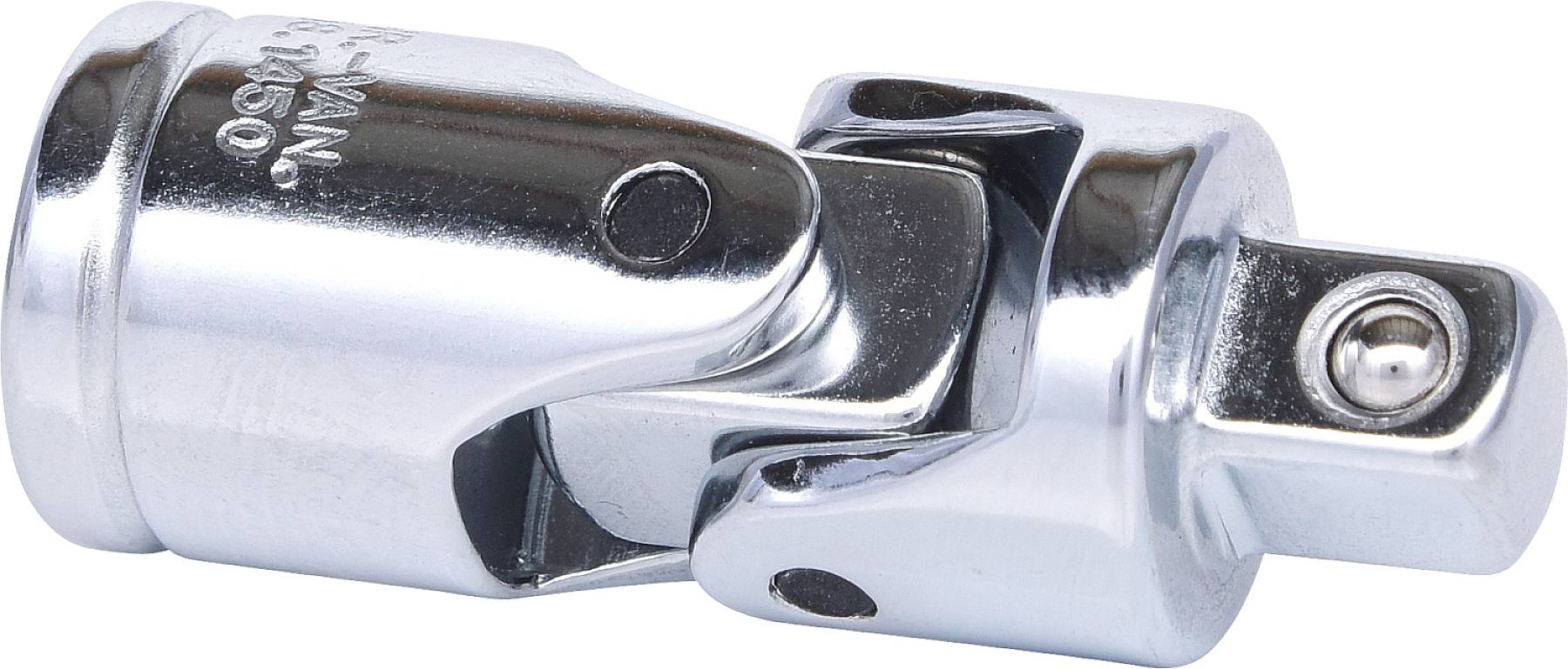 Srebrny przegub metalowy, który służy do łączenia elementów narzędzia. Pozwala on na elastyczne dostosowanie kąta.