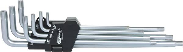 KS Tools 1512450 RIBE Zestaw kluczy trzpieniowych 4 mm, 5 mm, 6 mm, 7 mm, 8 mm, 9 mm, 10 mm   7 szt.