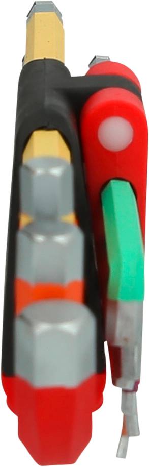 Wielofunkcyjne narzędzie z wieloma kluczami imbusowymi w różnych rozmiarach, odpowiednie do napraw i montażu.