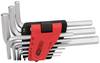 KS Tools 151.4540 wewnętrzny sześciokąt Zestaw kluczy trzpieniowych 1/16 cal, 5/64 cal, 3/32 cal, 1/18 cal, 5/32 cal, 3/16 cal, 1/4 cal, 5/16 cal, 3/8 cal 9 szt.