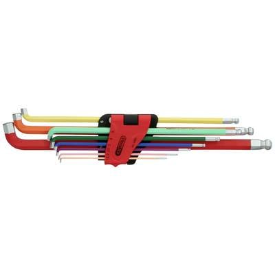 Zestaw kluczy trzpieniowych KS Tools 151.4560 1514560 wewnętrzny sześciokąt 9 szt.