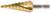Złoty stopniowy wiertło wielostopniowe o stopniowo zwiększającej się średnicy; odpowiednie do wiercenia otworów o różnych rozmiarach.