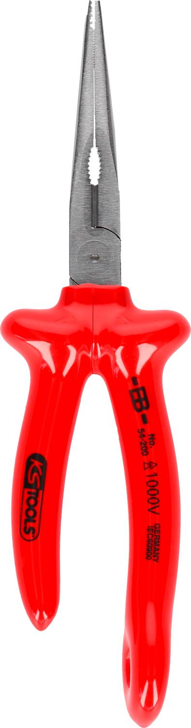 Плоскогубці з круглими носовими краями KS Tools 1172203, прямі, інструментальна сталь, 200 мм