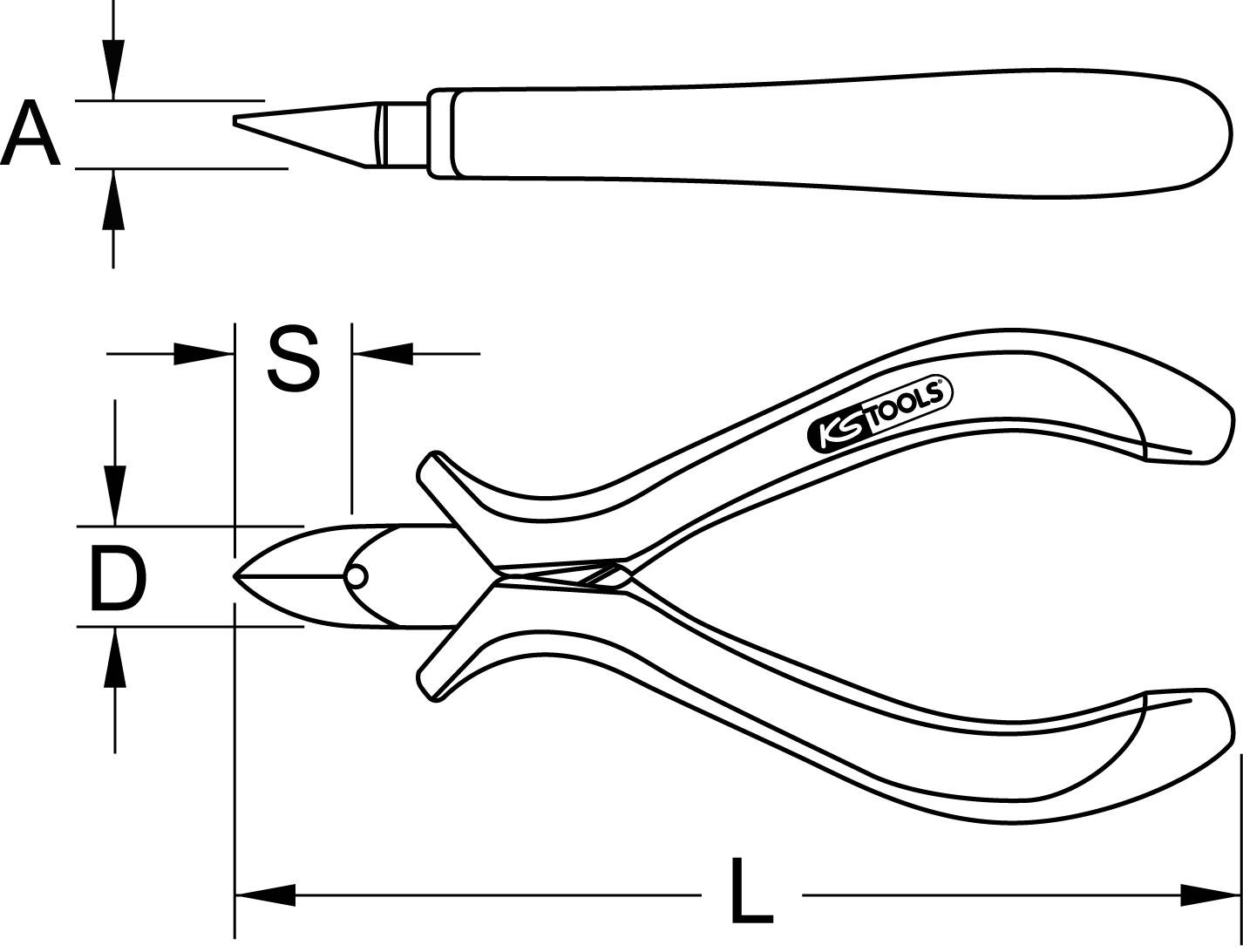 Бокорезы KS Tools 5007024 500.7024 120 мм