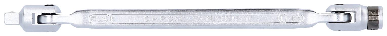 KS Tools 517.0338 5170338 Подвійний шарнірний ключ, форма наконечника, внутрішній шестигранник, 208 мм, 1 шт.