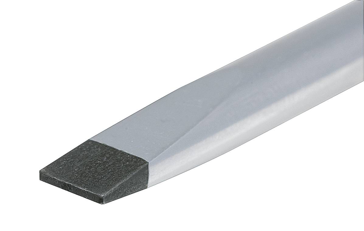 Dłuto metalowe z płaską, szeroką krawędzią tnącą. Służy do usuwania materiału lub kształtowania różnych wyrobów.