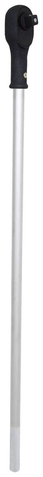 Czarny ręcznie obsługiwany syfon z długą srebrną rurką, odpowiedni do ręcznego przelewania płynów.