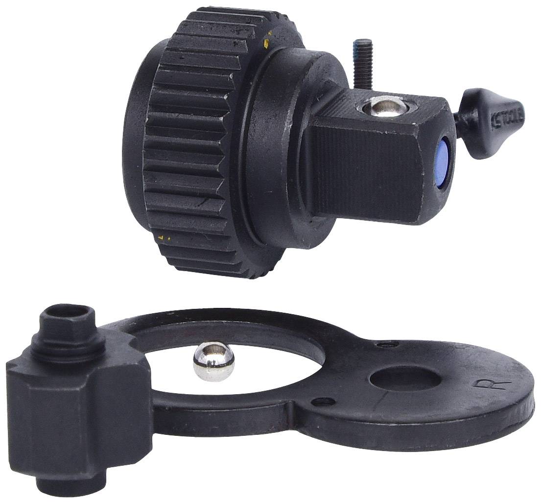 Czarna część wyposażenia aparatu fotograficznego z kołem zębatym i uchwytem, składająca się z dwóch elementów, służąca do regulacji ostrości lub powiększenia.