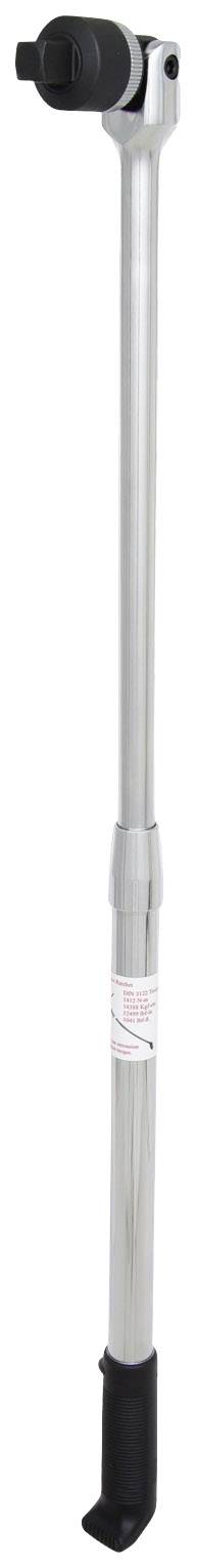 Srebrny, regulowany stojak rowerowy z czarną podstawą.