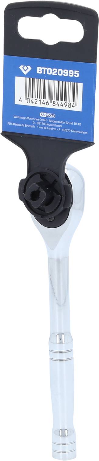 'Przełącznik z tworzywa sztucznego z mechanizmem zapadkowym i kodem kreskowym na etykiecie.'