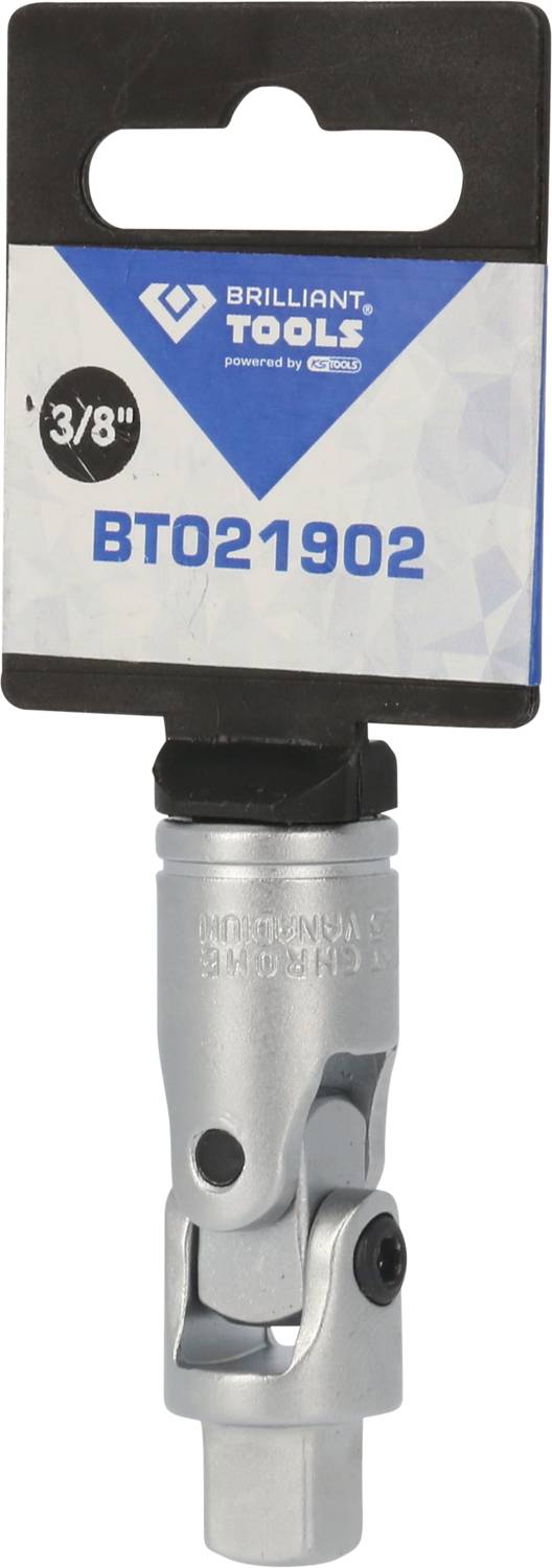'Adapter momentu obrotowego firmy Brilliant Tools, numer modelu BT021902, przeznaczony do napędów 3/8 cala, jako akcesorium warsztatowe.'