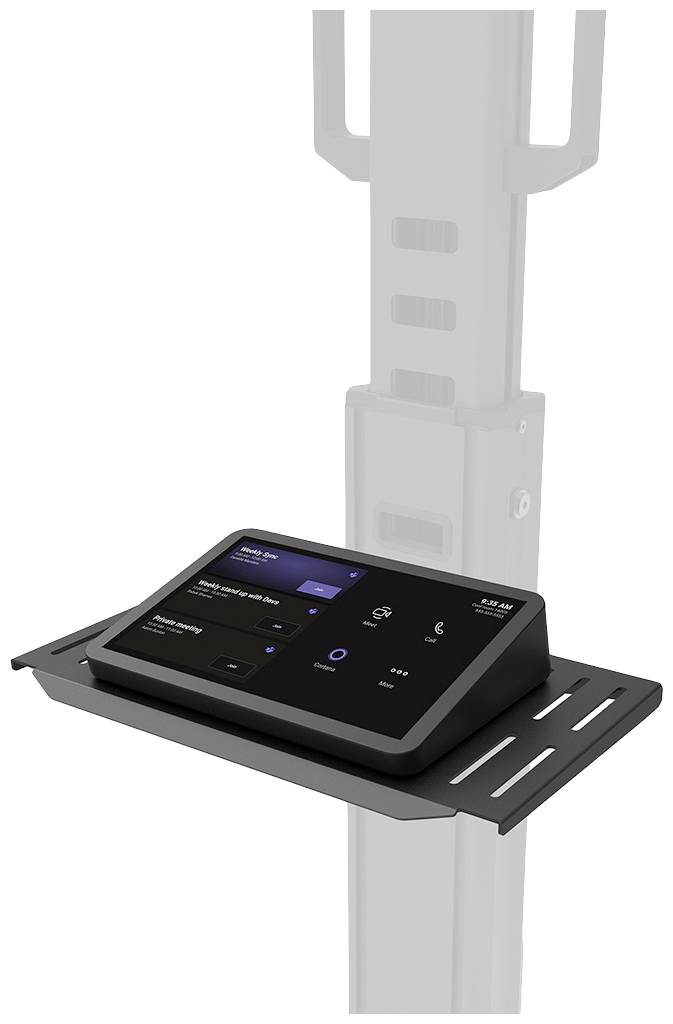 Urządzenie sterujące z wyświetlaczem cyfrowym, zamontowane na uchwycie. Prezentuje elementy sterujące oraz informacje do kontroli funkcji technicznych.