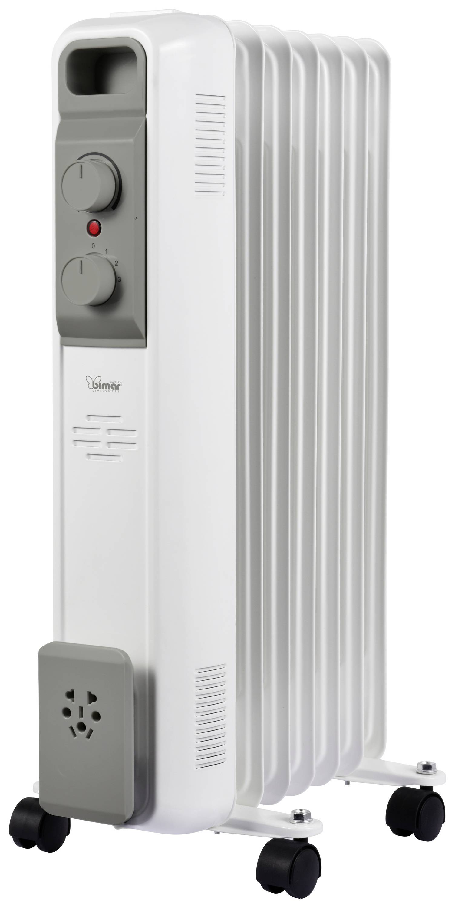 bimar S827 Масляний радіатор S827 15 м² 600 Вт, 900 Вт, 1500 Вт білий, сірий