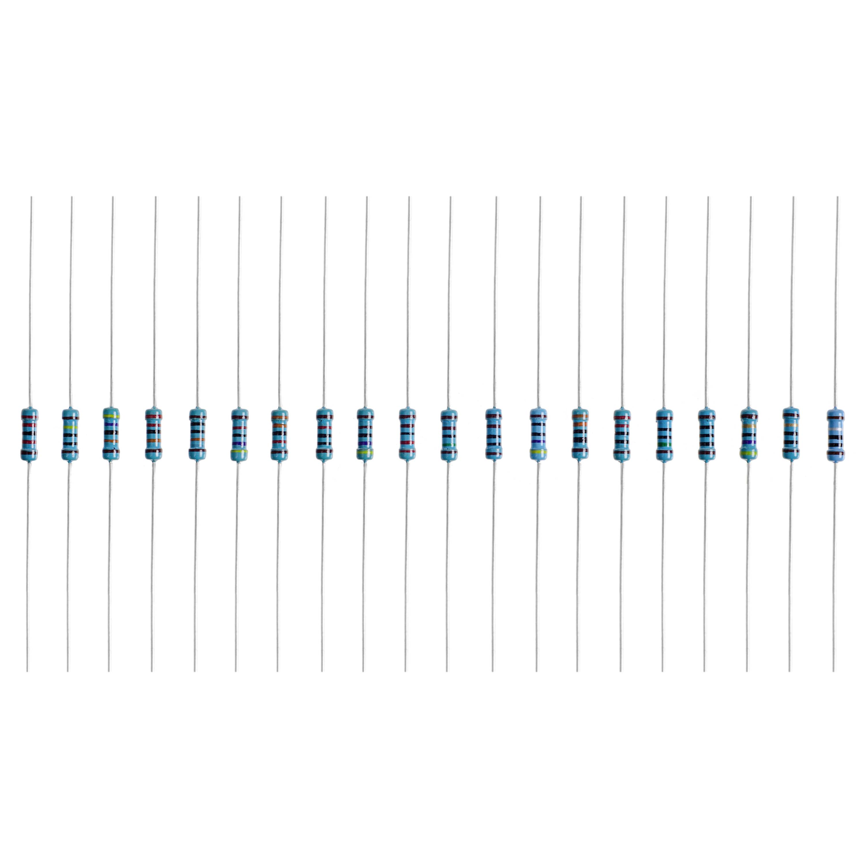 Набір металевих плівкових резисторів Quadrios 201711P004 201711P004 осьовий THD 0,5 Вт 1% 400 шт.