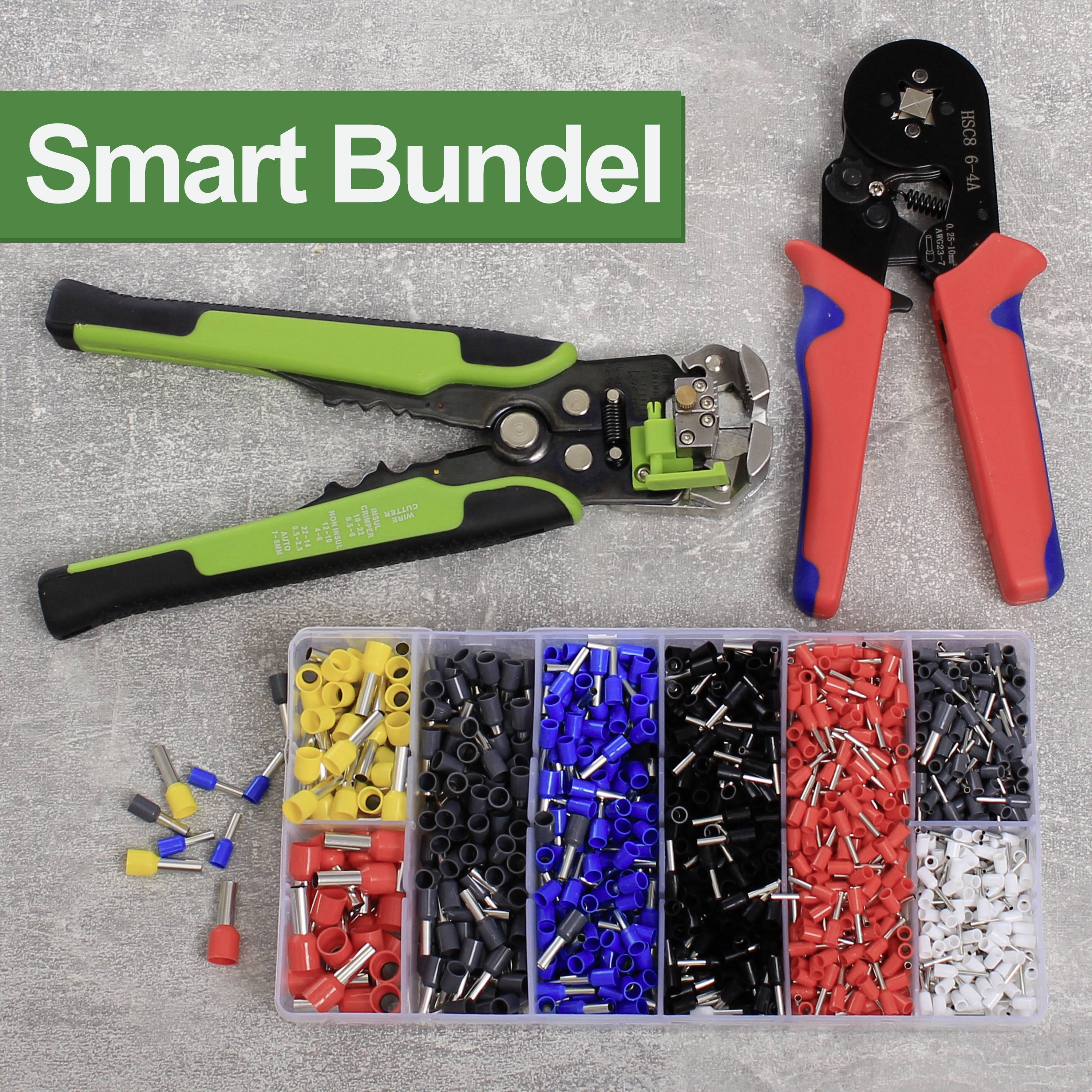 Комплект трубчастих наконечників Quadrios 22T023 з частковою ізоляцією, 1 комплект