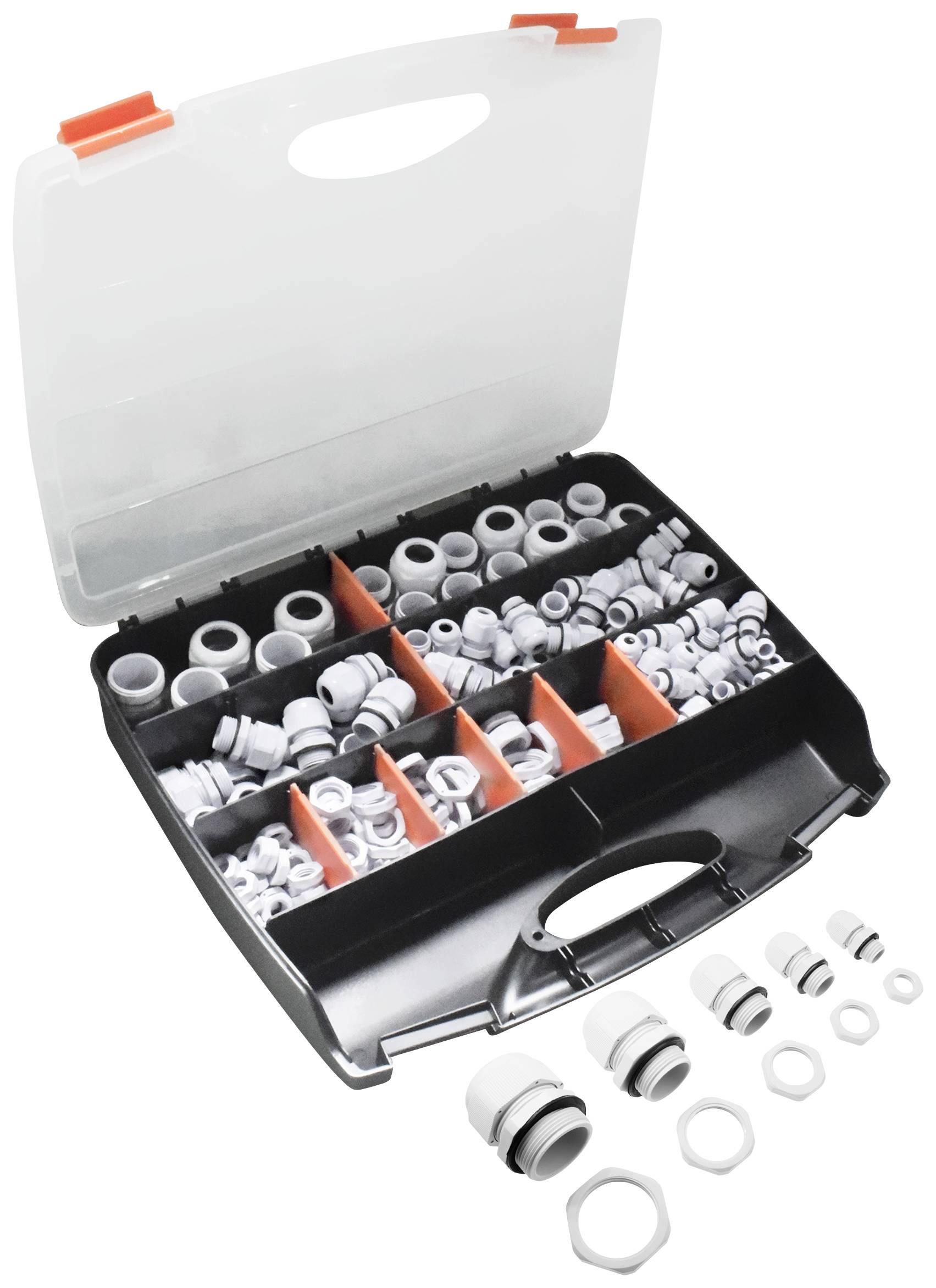 Комплект кабельних сальників Quadrios 2102CA115 2102CA115, від 11,8 мм до 31,8 мм, 224 шт.