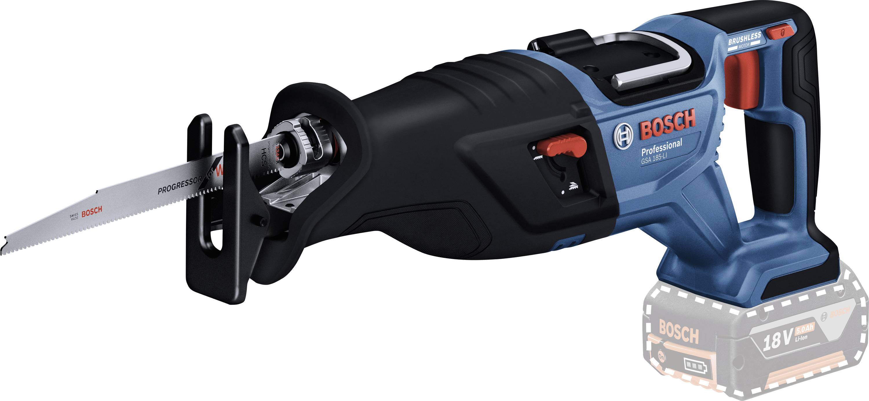 Акумуляторна шабельна пилка Bosch Professional GSA 18V-28 06016C0001 Безщіткова, без акумулятора 18 В