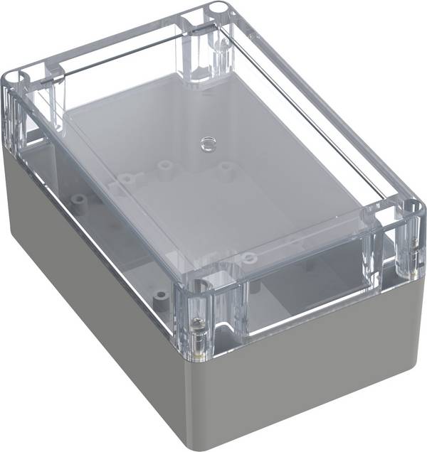 TRU COMPONENTS TC-10860840 Obudowa uniwersalna 150 x 100 x 75 ABS-PC szary błyszczący 1 szt.