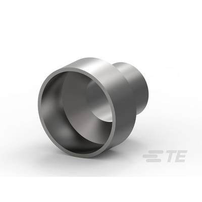 Stalowy element metalowy o kształcie cylindrycznym, przedstawiony pod skosem, logo 'TE' w dolnym prawym rogu obrazu.