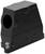 Czarny, prostokątny pojemnik ochronny z otworem i widocznymi śrubami. Napis 'IP68' wskazuje na wodoszczelność.