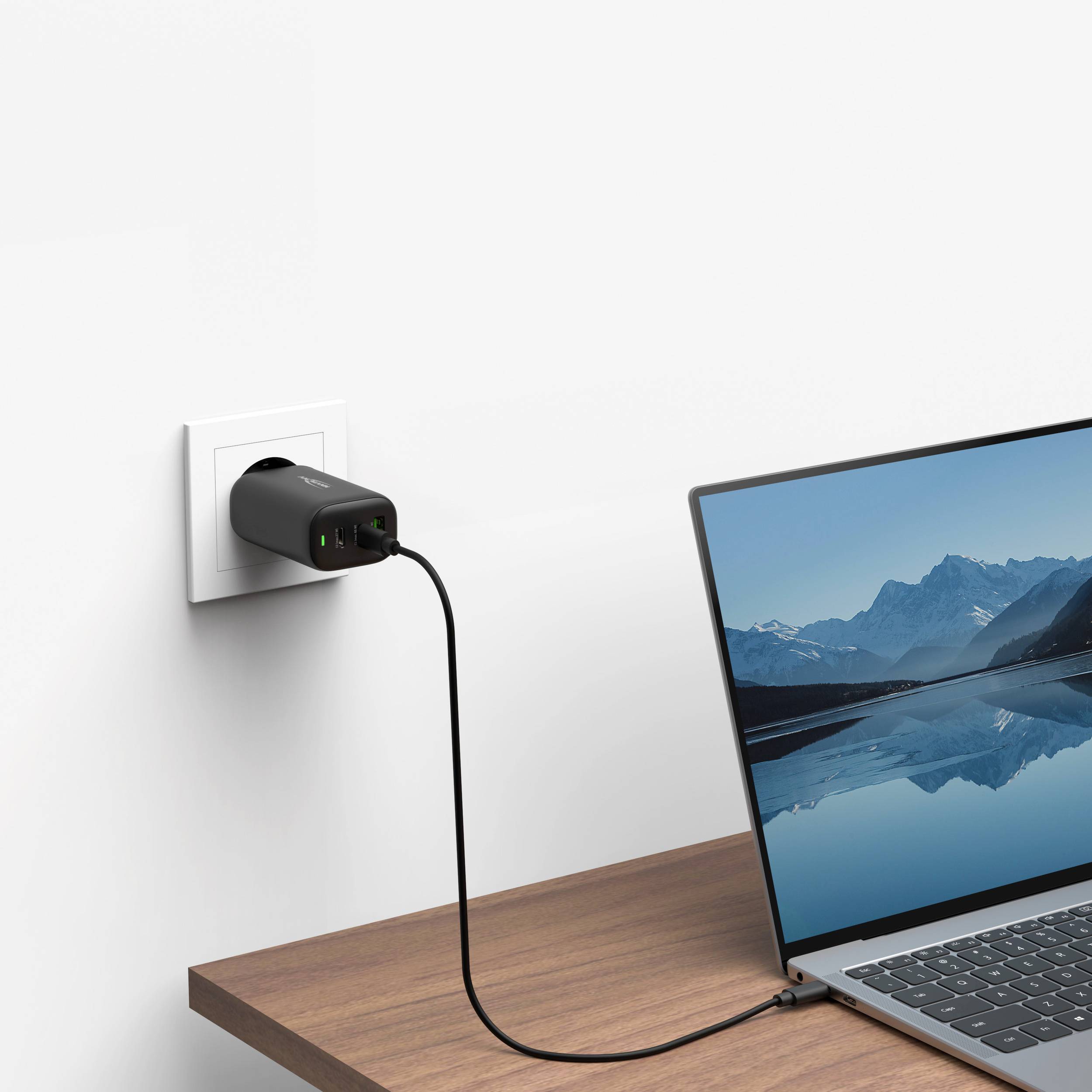 Домашній зарядний пристрій Ansmann HC365PD USB-зарядний пристрій 65 Вт 1x USB-A, 2x USB-C® Power Delivery чорний