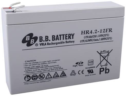 Akumulator ołowiowy B.B. Battery B.B. HR4.2-12FR-VDS HR4.2-12FR, AGM, 12 V, 4200 mAh