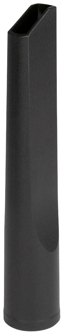 Wąska, czarna końcówka do odkurzacza, odpowiednia do trudno dostępnych miejsc, takich jak narożniki i szczeliny.