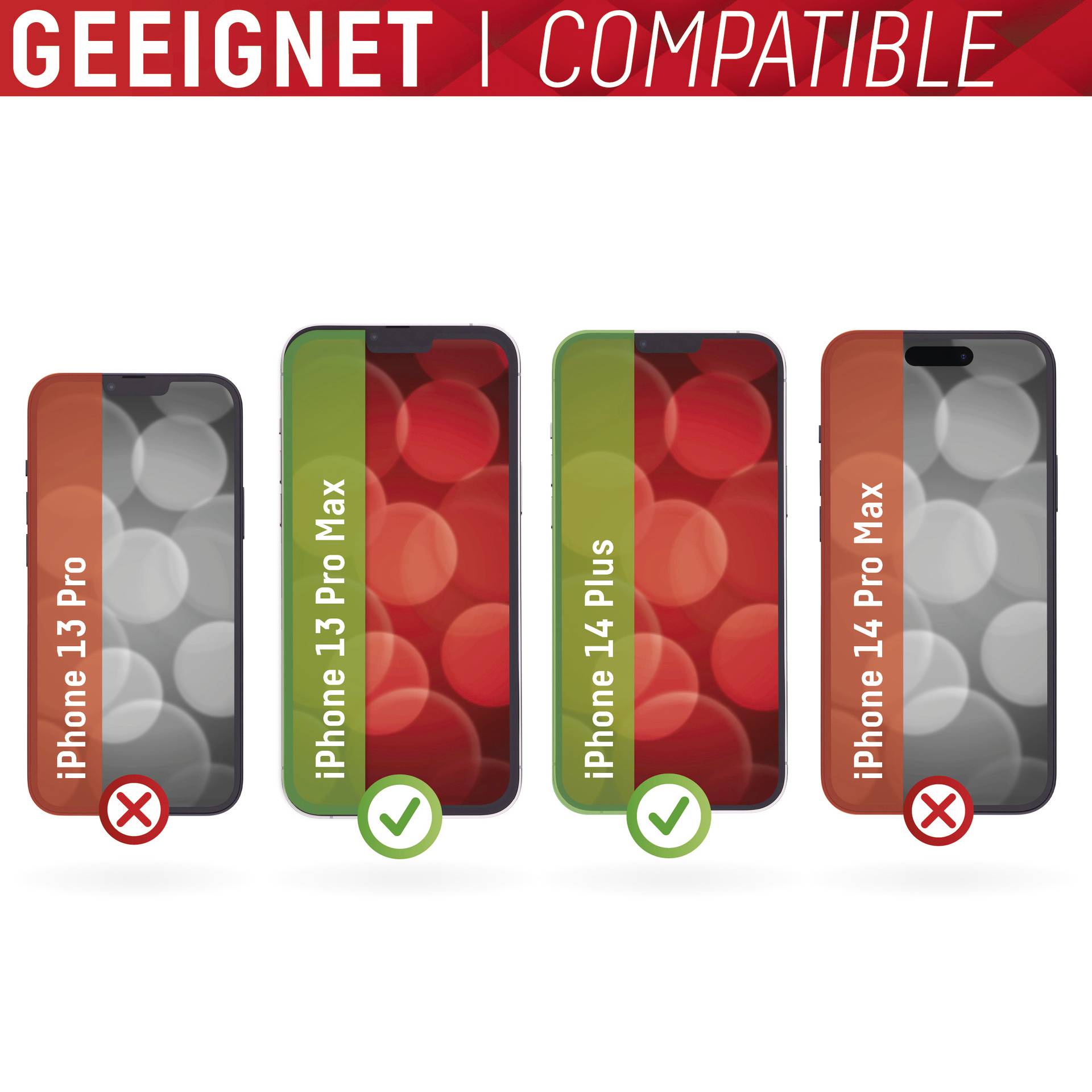 Odpowiedni dla iPhone 13 Pro Max i iPhone 14 Plus; nie odpowiedni dla iPhone 13 Pro i iPhone 14 Pro Max.