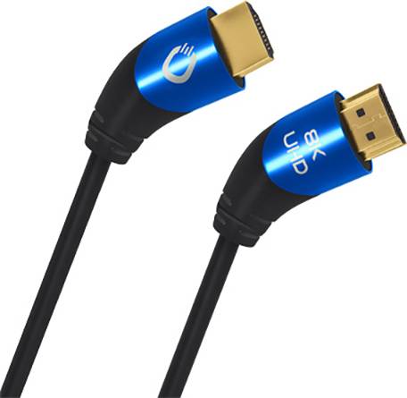 Кабель HDMI Oehlbach HDMI-A штекер, HDMI-A штекер 2.00 м Чорний D1C42532 8K UHD, потрійне екранування HDMI-кабель