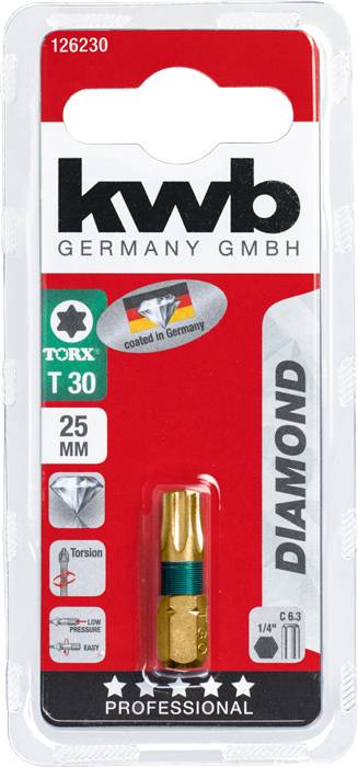 Bit szcześciokątny T 30 kwb 126230 1 szt.-1