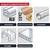 Odpowiedni dla następujących materiałów: aluminium, miedź/nikiel/mosiądz/cynk, tworzywo sztuczne, pleksiglas, płyty komorowe. Sześć ilustracji materiałów.