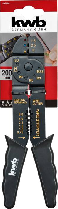 Обтискний інструмент Kwb 402990, від 0,75 до 6 мм²