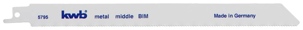 Полотна для шабельної пилки, металообробка, біметалеві kwb 579530 2 шт.