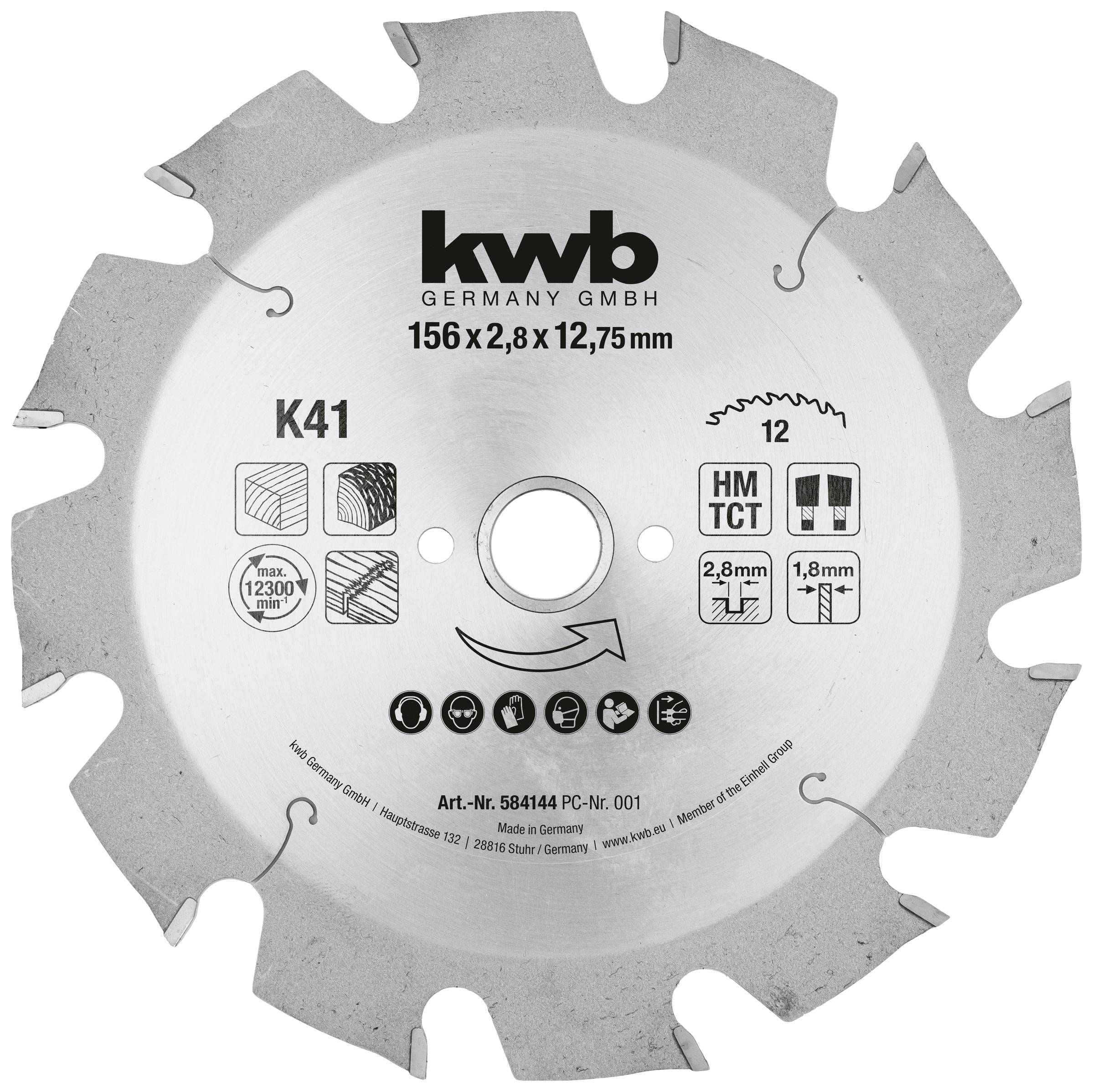 Tarcza tnąca kwb 156 x 12.75 mm 1 szt.