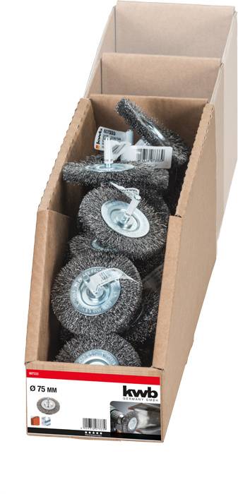 kwb Дискові щітки, гофрований сталевий дріт HSS, для використання з акумуляторними дрилями та шуруповертами 607333 1 шт.