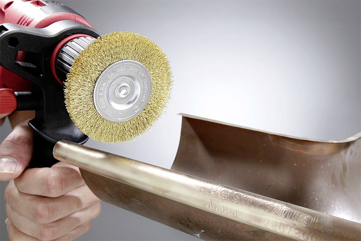 Дискова щітка kwb, гофрований латунний дріт, ø 75 мм 609313 1 шт.