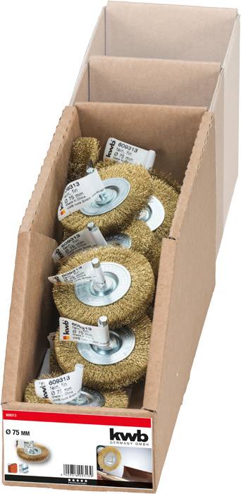 Дискова щітка kwb, гофрований латунний дріт, ø 75 мм 609313 1 шт.