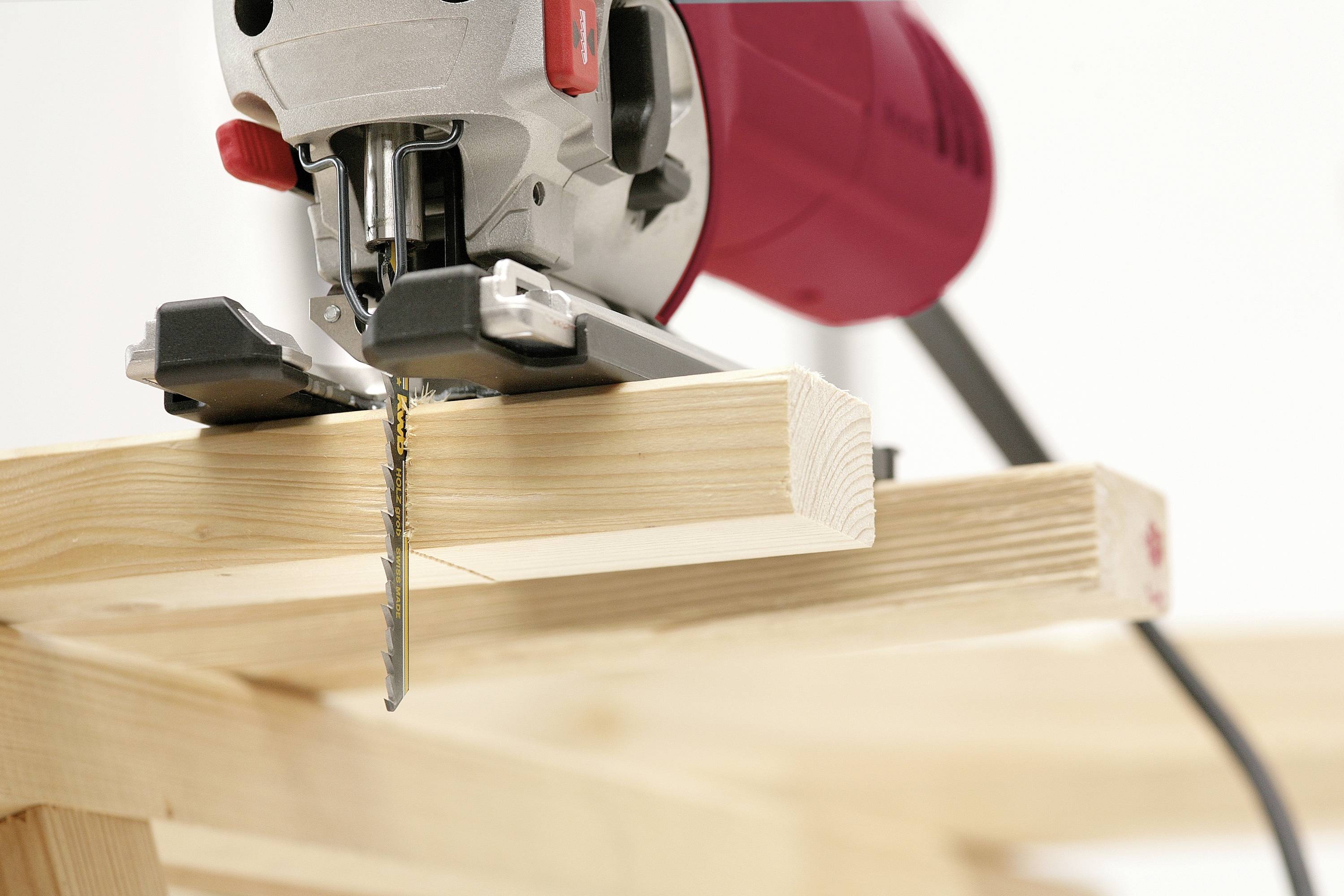 Полотна для лобзика для обробки деревини, HCS, універсальний хвостовик, 2 x грубої різьби kwb 620330 2 шт.