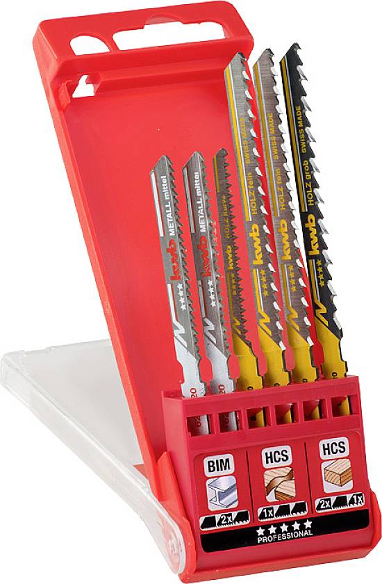 Набір полотен для лобзика, HCS, 6 предметів kwb 625620 6 предм.