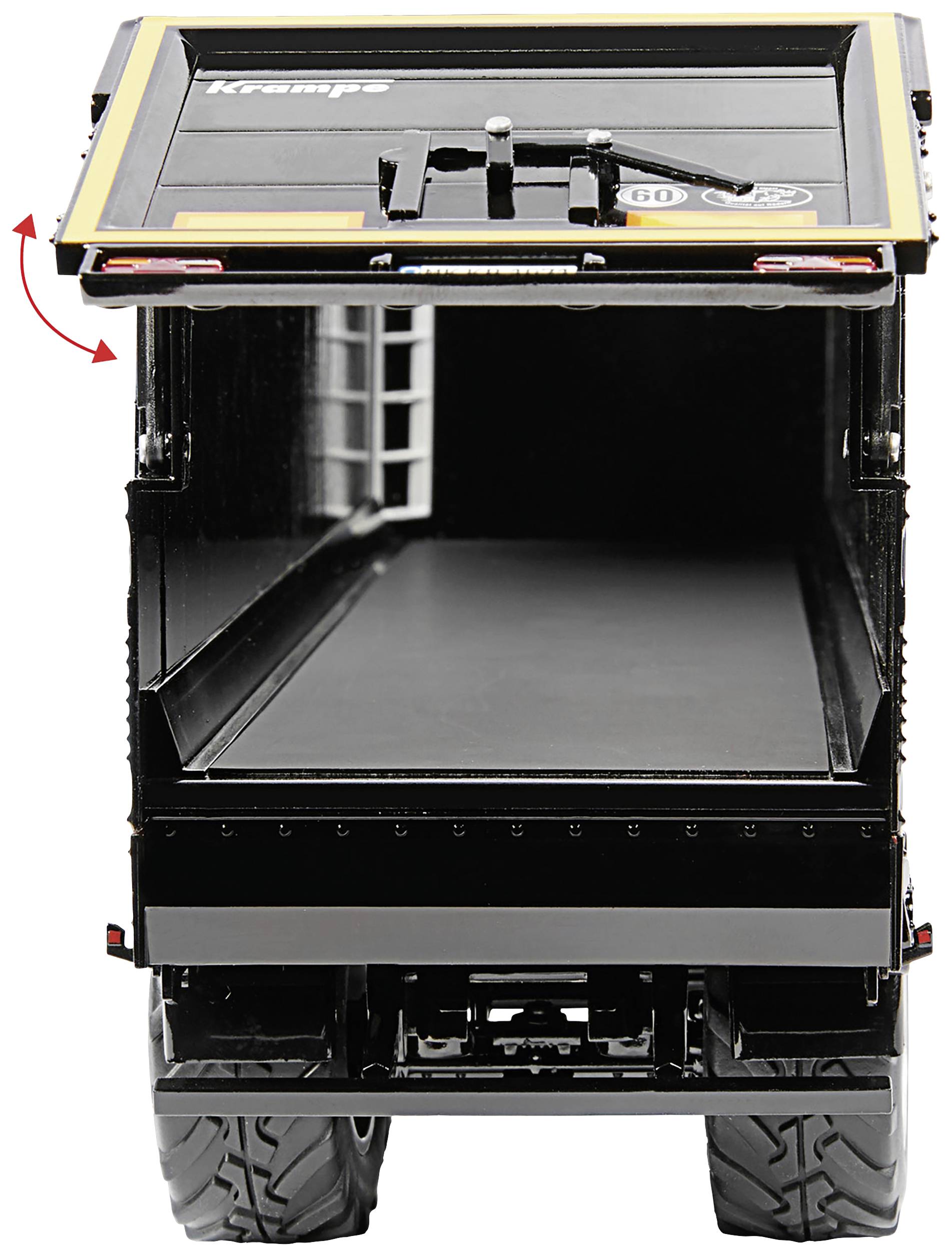 Wiking 0776 59 Spur 1 Причіп модель Krampe SB II 30/1070 роликовий конвеєрний візок, чорний