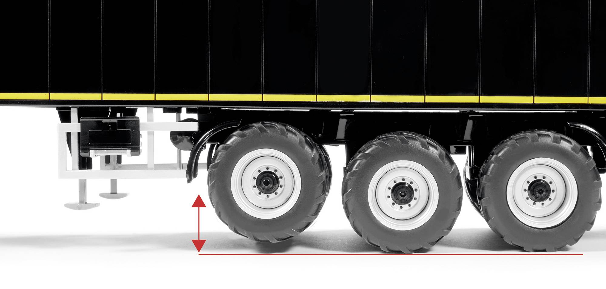 Wiking 0776 59 Spur 1 Причіп модель Krampe SB II 30/1070 роликовий конвеєрний візок, чорний