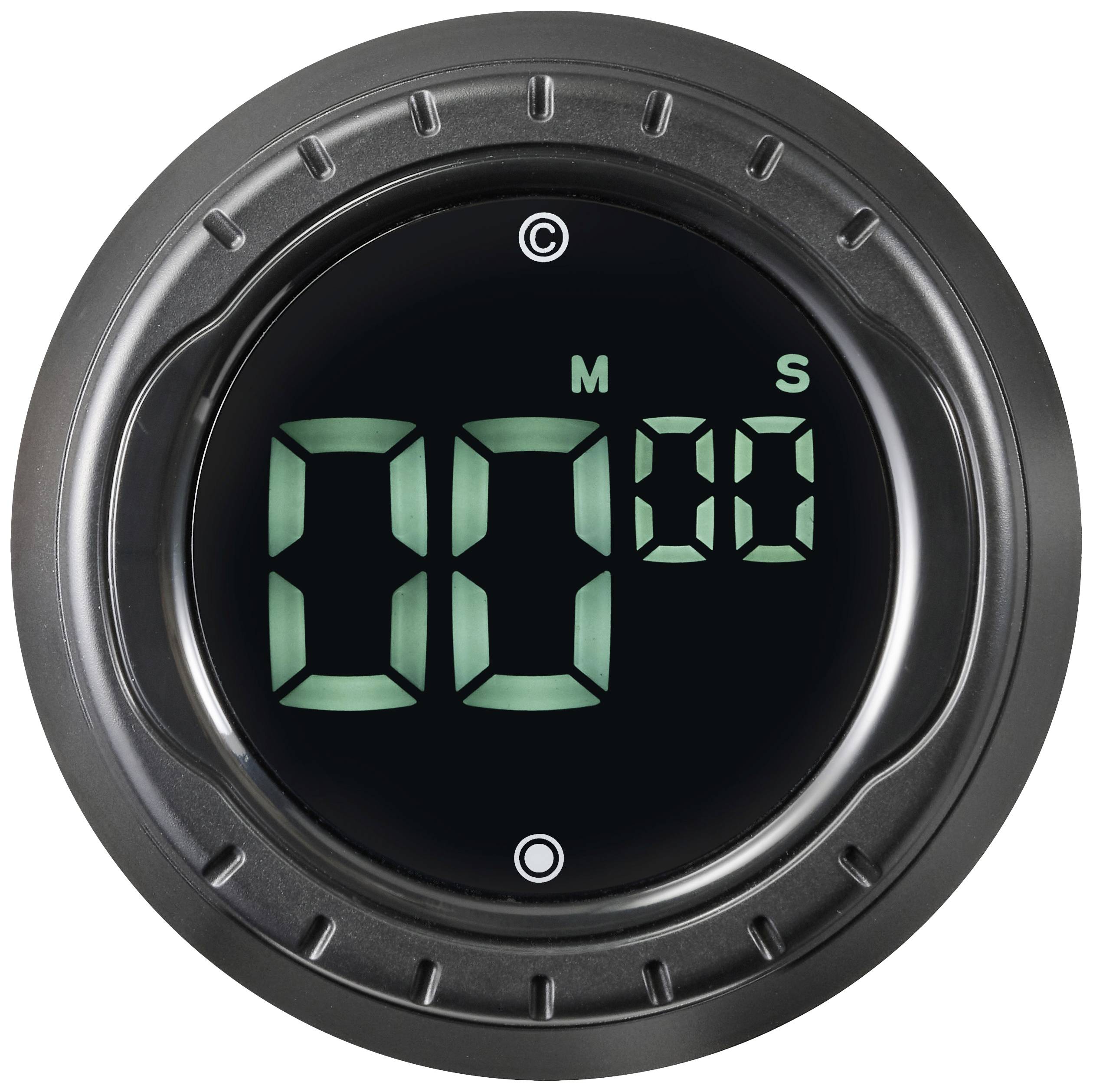 Цифровий таймер Sygonix чорного кольору