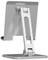 Metalowy stojak na tablet z regulowanym ramieniem przegubowym. Służy jako uchwyt do tabletów, umożliwiając obsługę bez użycia rąk.